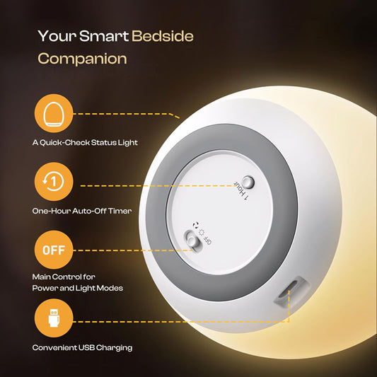 Hushhue™ - Smart Tap-Controlled Nursery Night Light